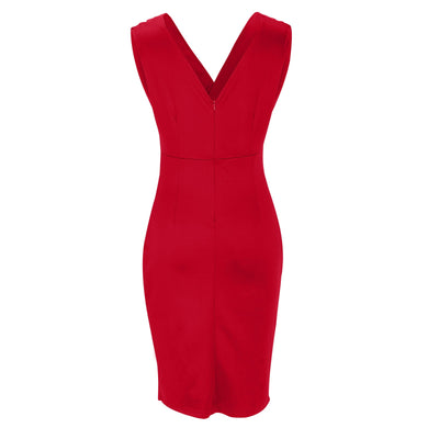 Zoe Elegant Scarlet Wrap Dress