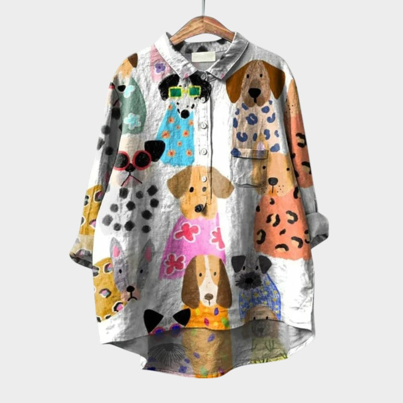 Astrid | Premium Blouse with Lace Details