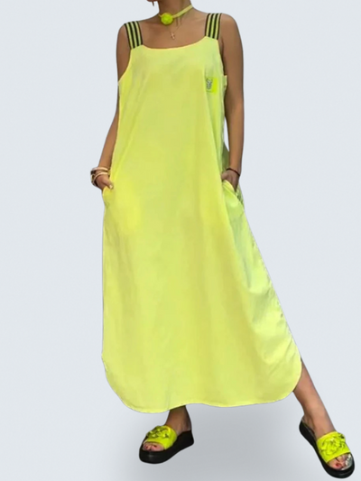 Comfy Shoulder Strap Suspender Dress