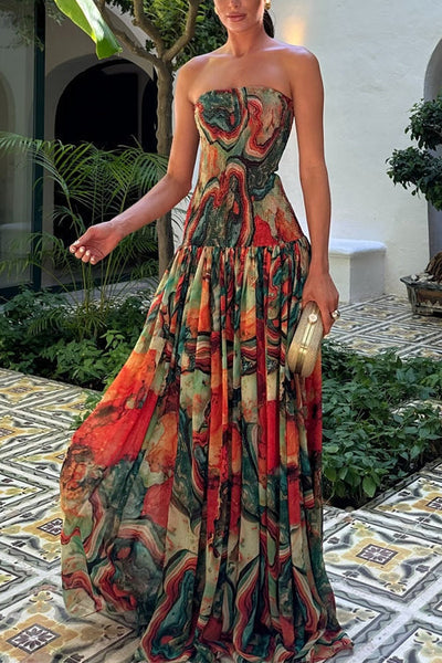 Sienna Strapless Ombre Maxi Dress