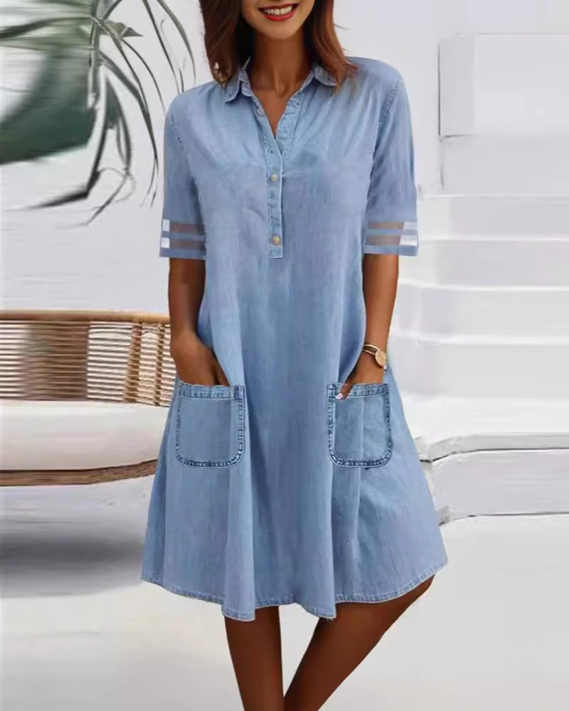 Eliza Denim Mini Dress