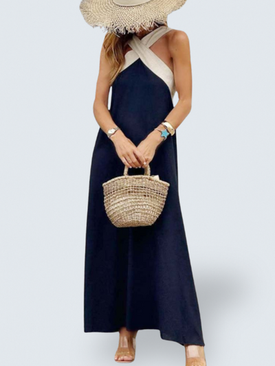 Elara Cross Neck Dress