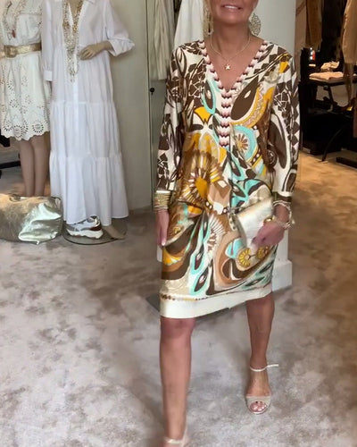 Moonie - Sunburst Printed Dress