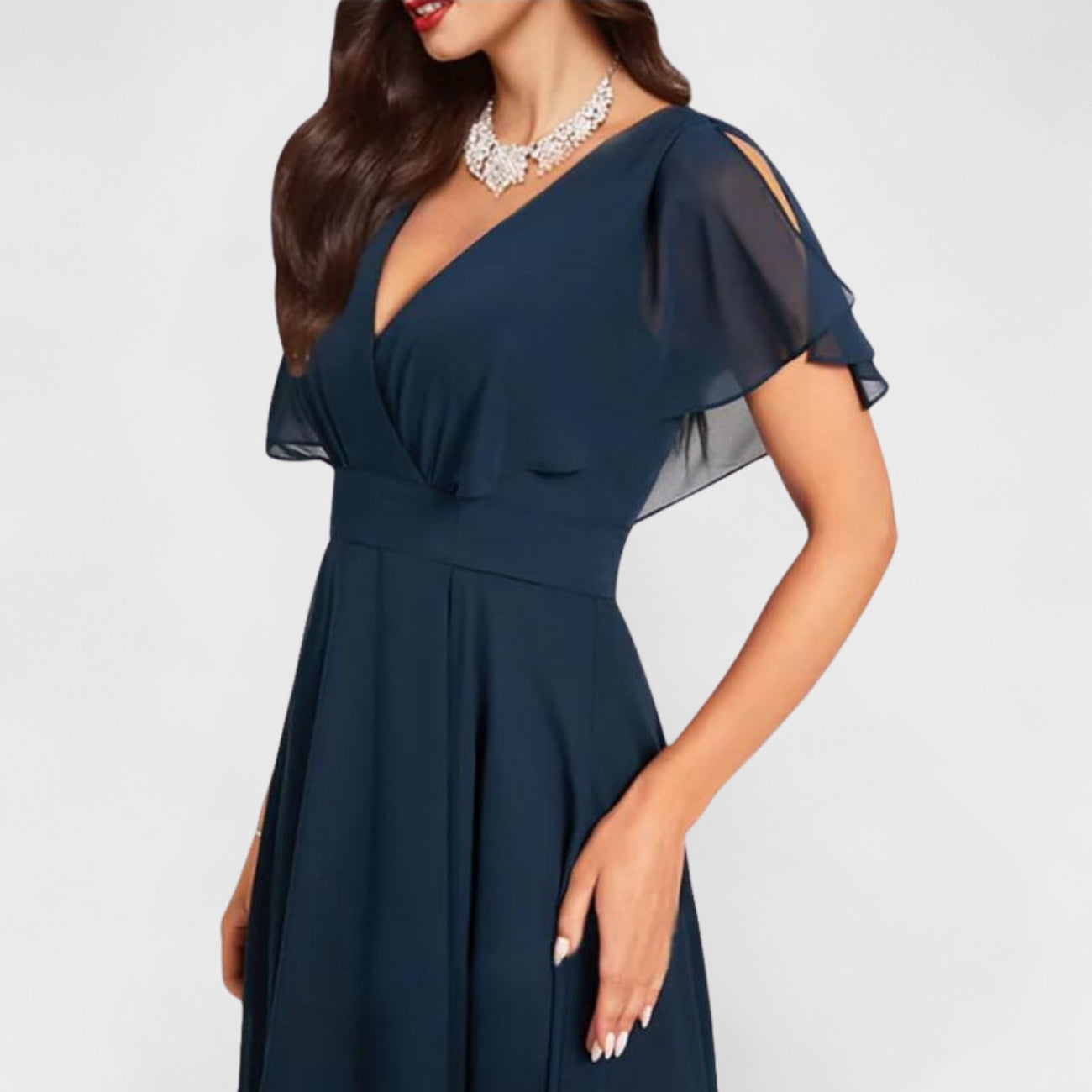 Catalina Flowing V-Neck Maxi Dress