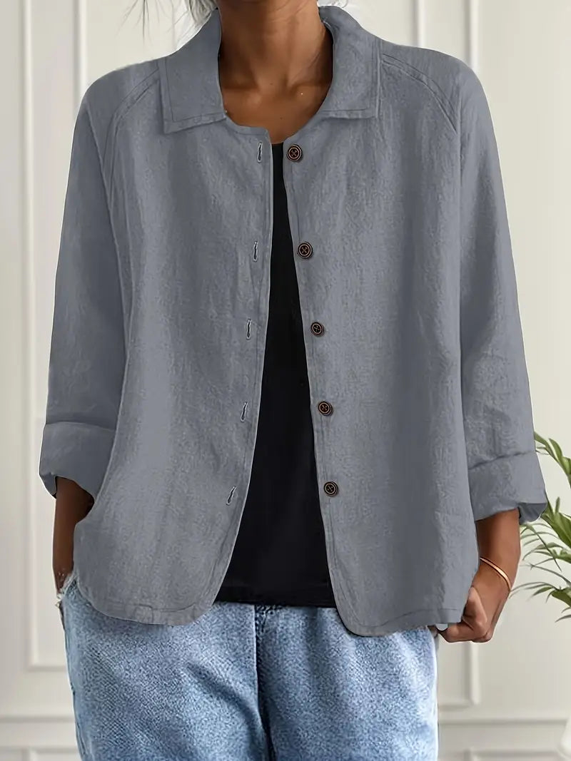 Matilda – Light shirt jacket in a linen blend