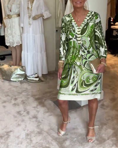 Moonie - Sunburst Printed Dress