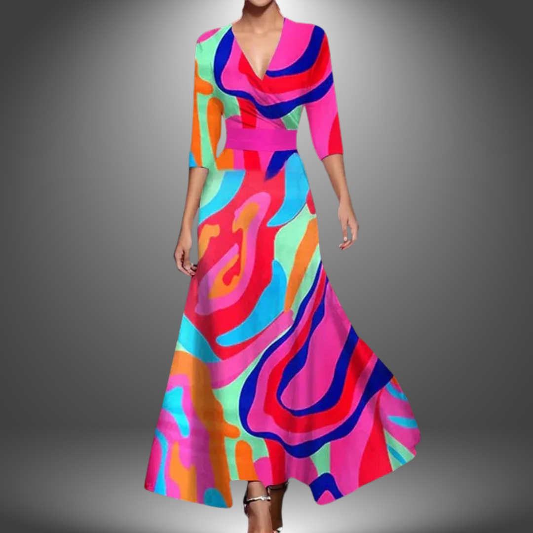 Saffie - Printed Wrap Dress
