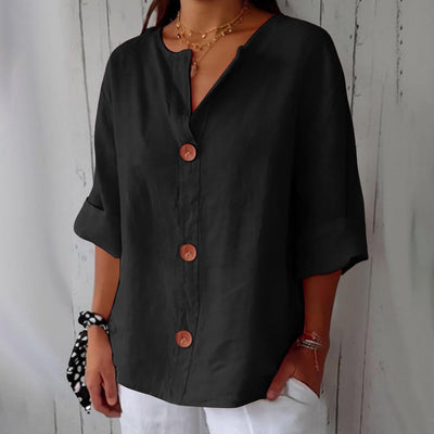 Nora | Naturally Flattering V-Neck Shirt