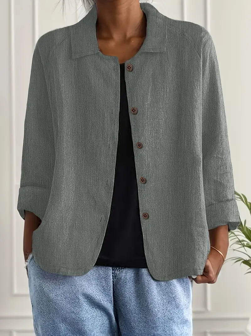 Matilda – Light shirt jacket in a linen blend