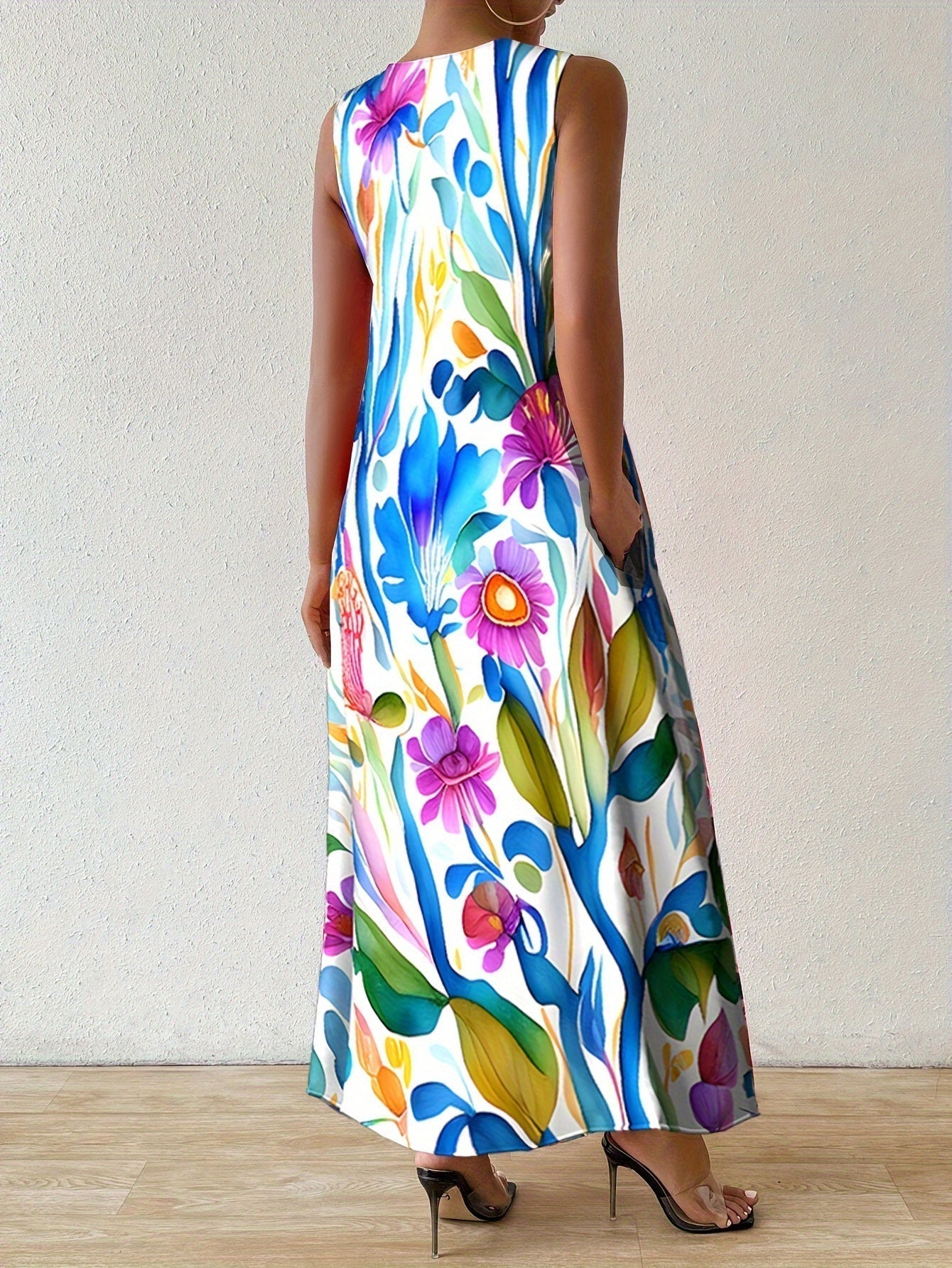 Ariana Blooming Print Maxi Dress