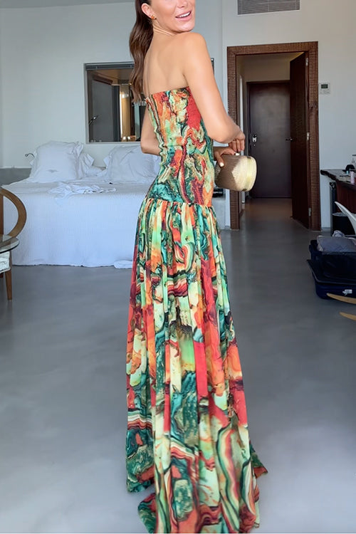 Sienna Strapless Ombre Maxi Dress