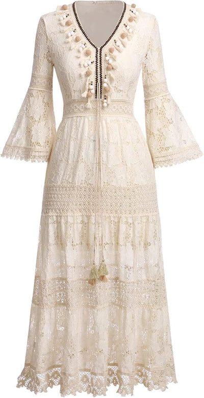 Amary - Boho Lace Dress