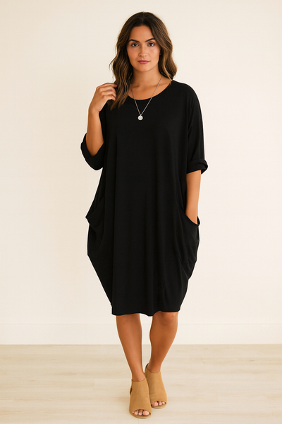 Moonlit Comfort | Luna Relaxed Dress