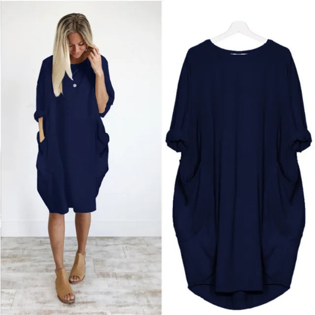 Moonlit Comfort | Luna Relaxed Dress