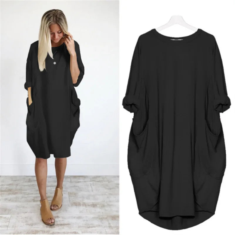 Moonlit Comfort | Luna Relaxed Dress