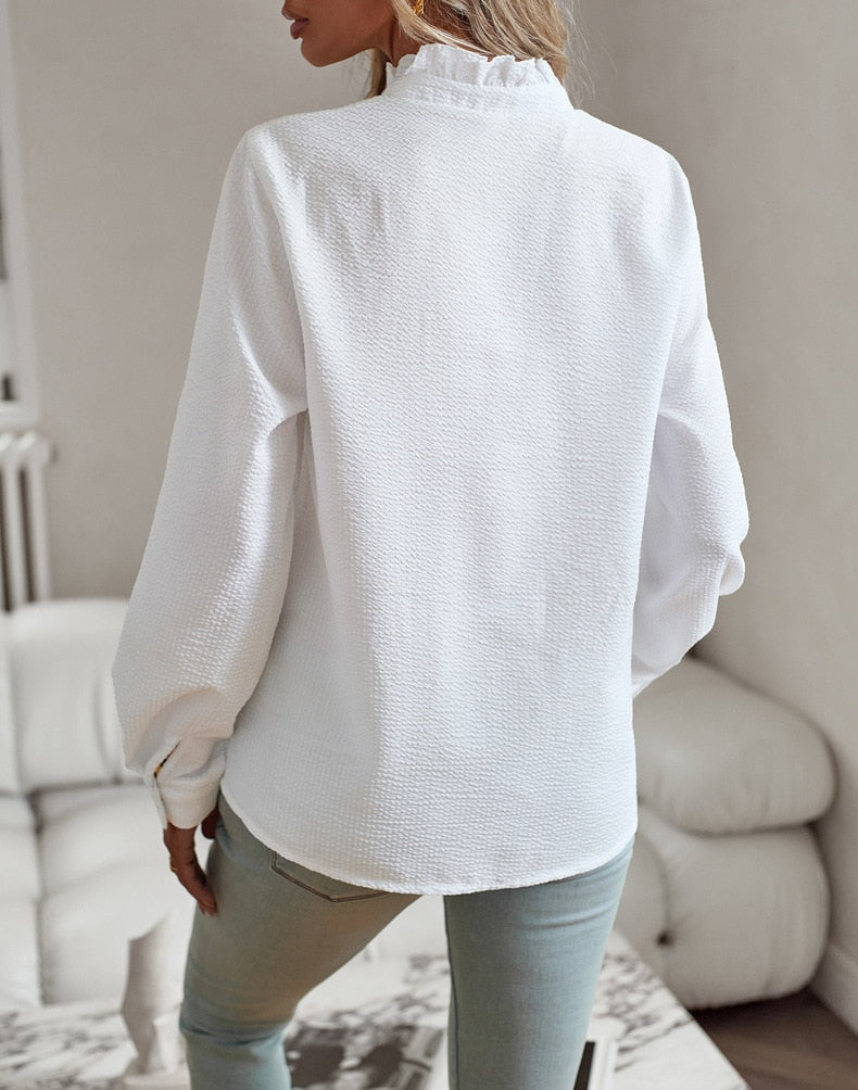 Marcelina - Elegant Polo Blouse