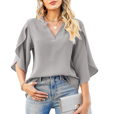 Katelina - Elegant V-Neck Top