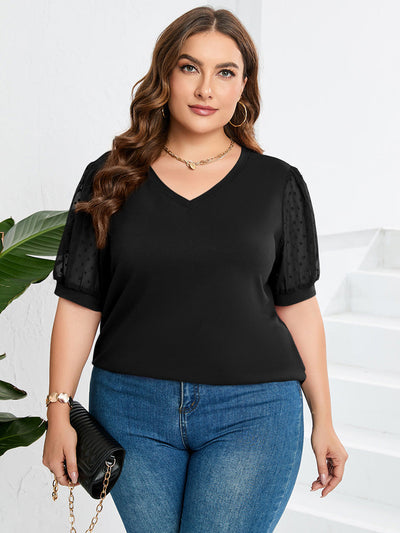Lumiera - Elegant Puff-Sleeve Top