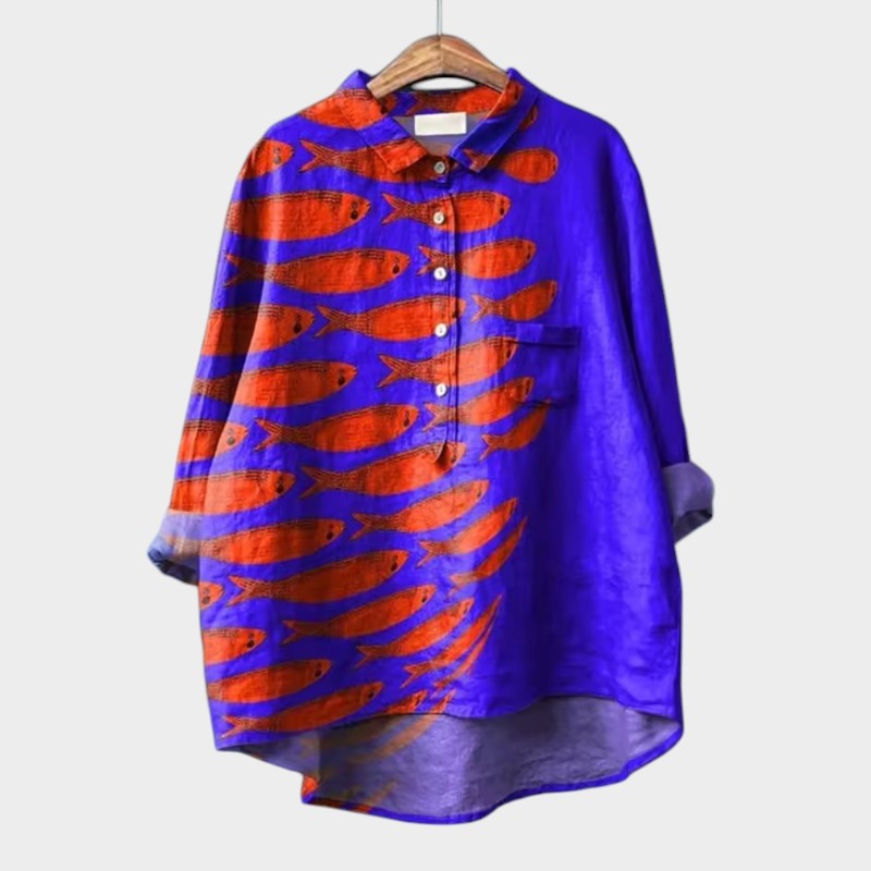 Amelie | Premium Blouse with Lace Trim