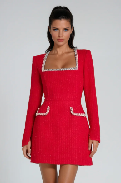 Jolene Tweed Mini Dress