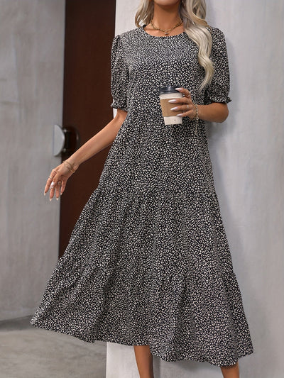 Adelina - Tiered Puff Sleeve Dress