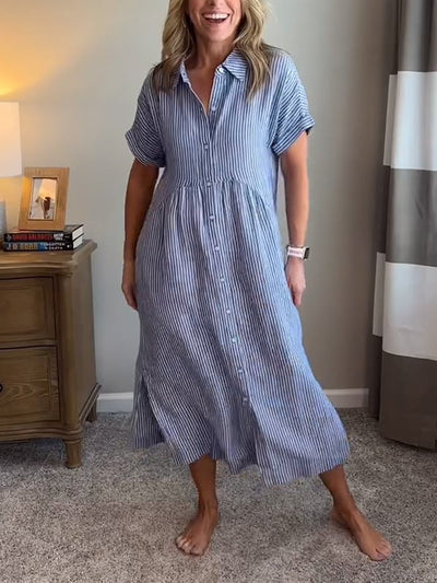 Eloura Striped Long Dress