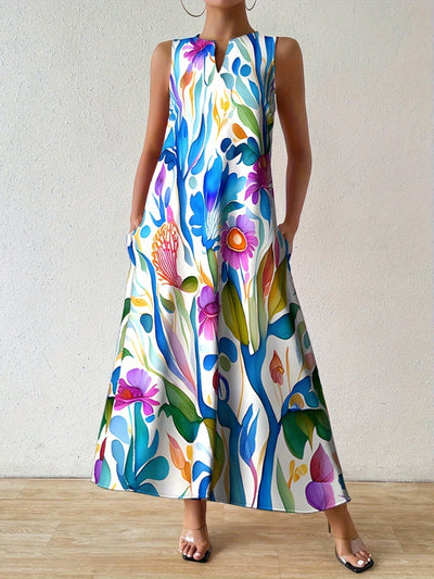 Ariana Blooming Print Maxi Dress
