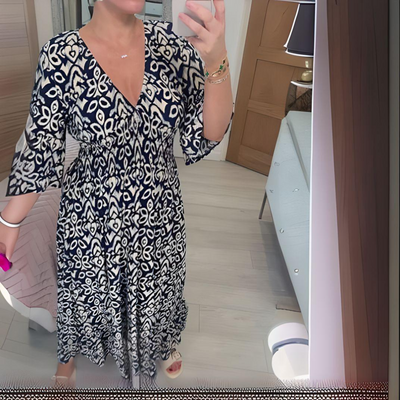 Lillia - Boho Printed Dress