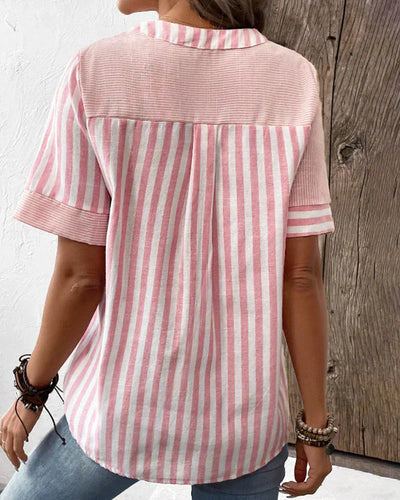 Talia - Elegant Striped Blouse