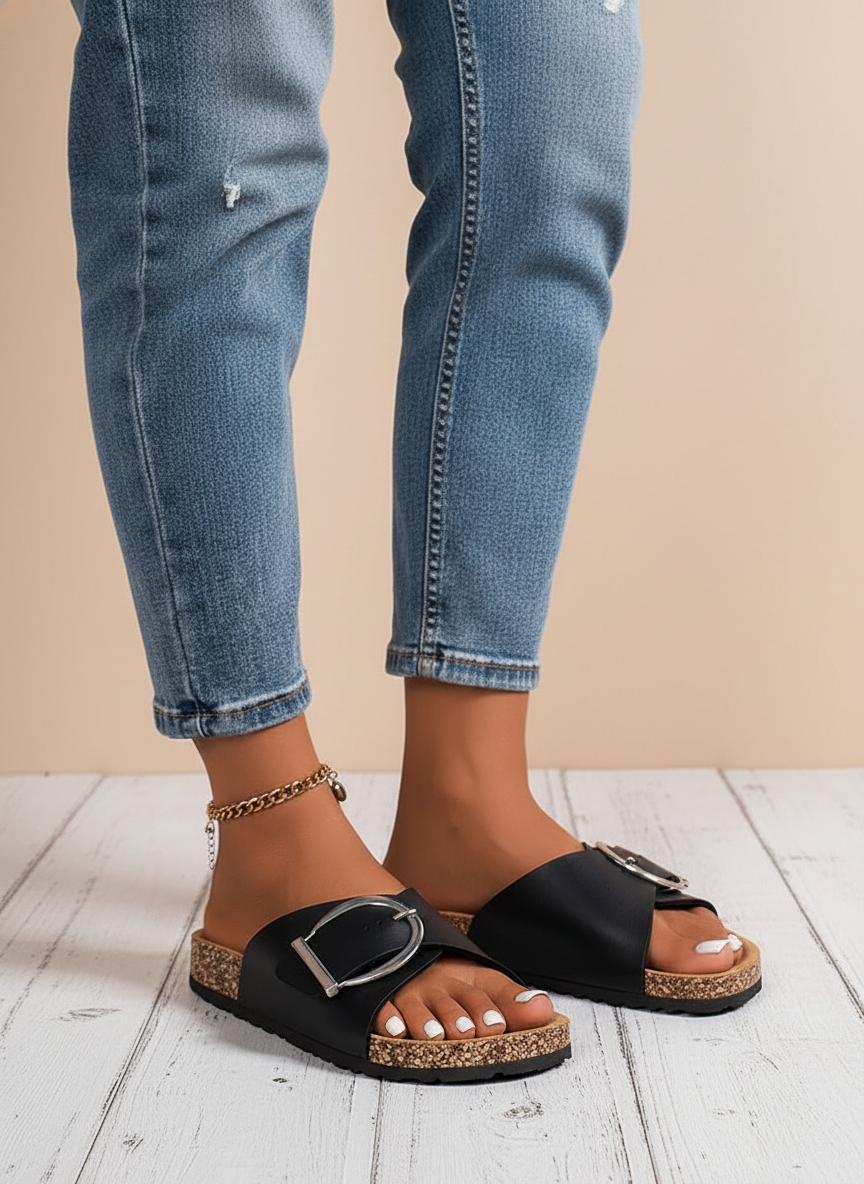 Marina Vale | Buckle Mule Slide