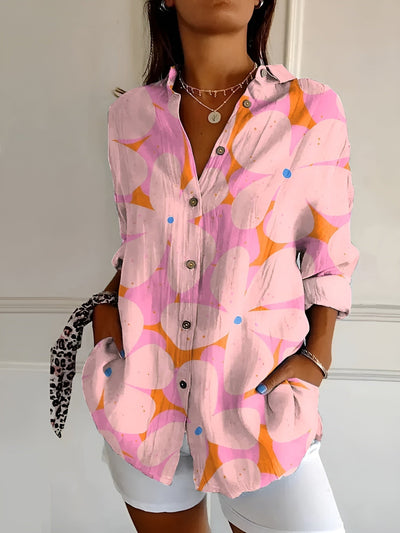 Roseline - Printed Button-Up Shirt